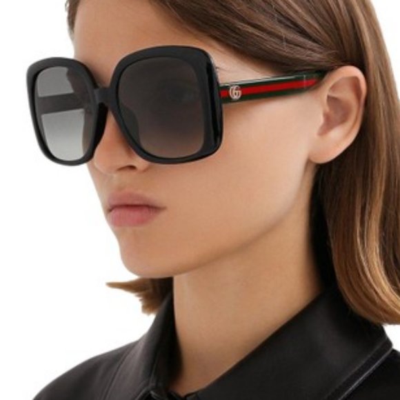 NEW GUCCI GG0714SA 001 Gradient Women Sunglasses